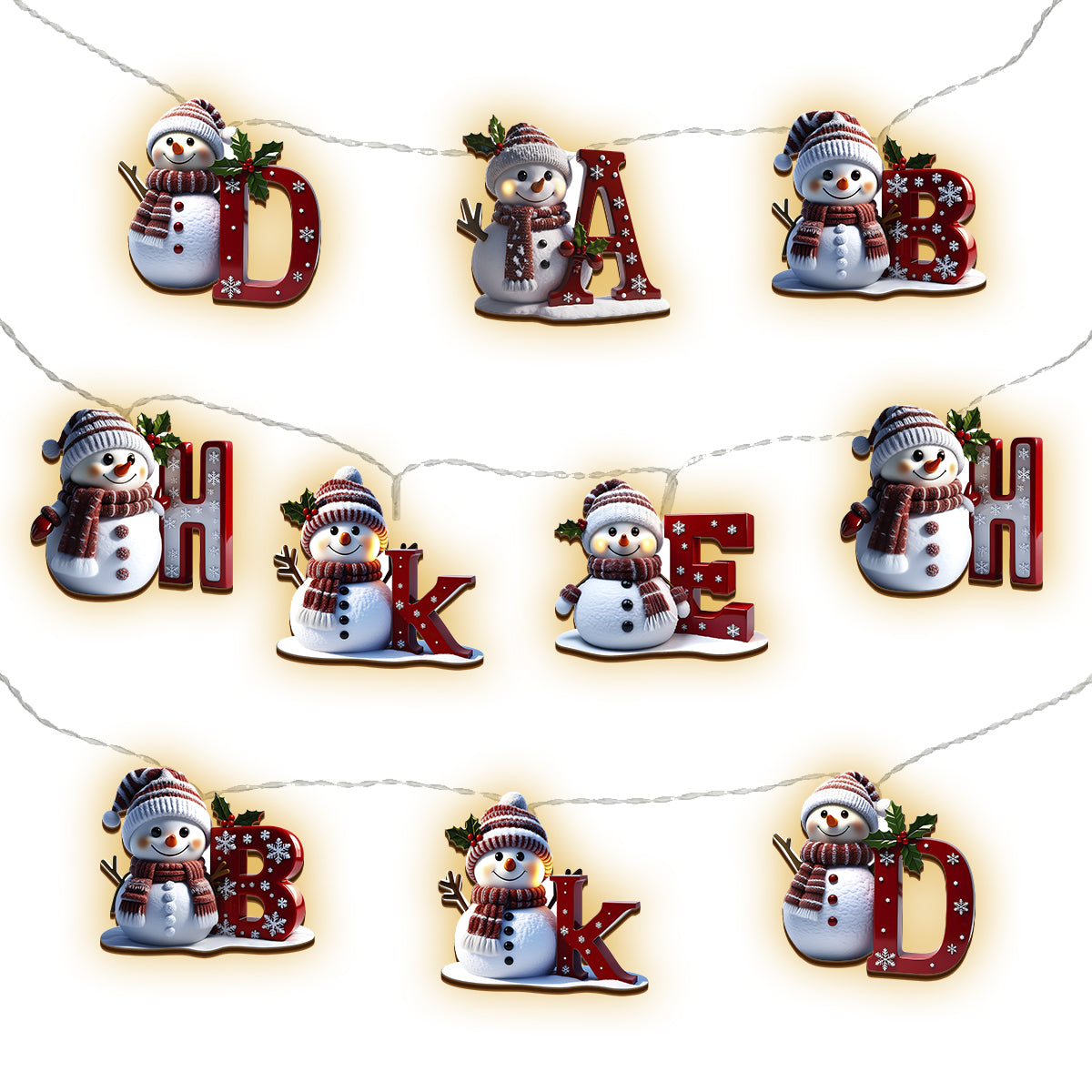 Happy Family - Personalized Family String Lights