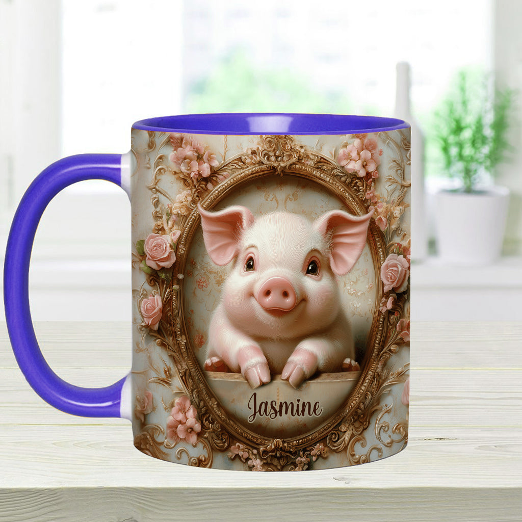 Cute Pigs - Personalized Pig Lover Accent Mug