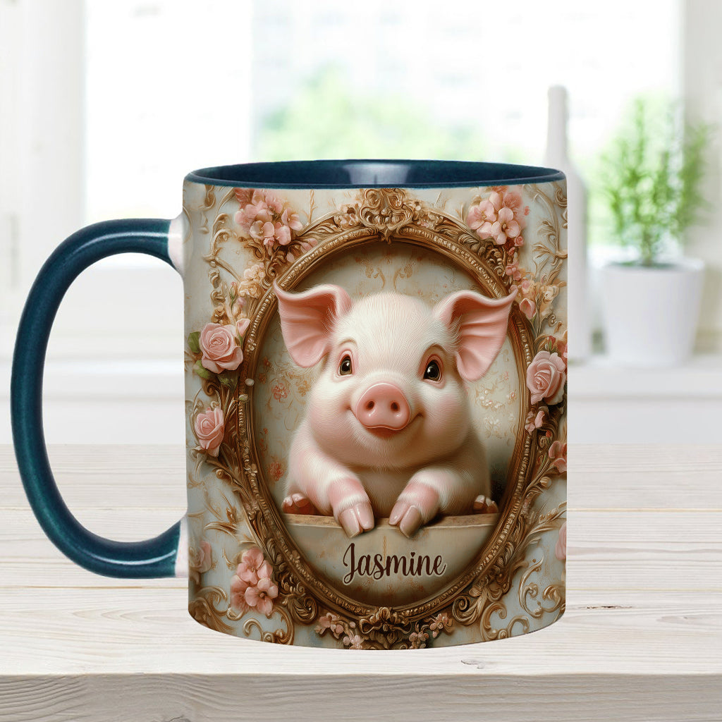 Cute Pigs - Personalized Pig Lover Accent Mug