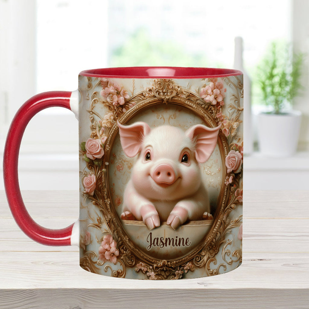 Cute Pigs - Personalized Pig Lover Accent Mug