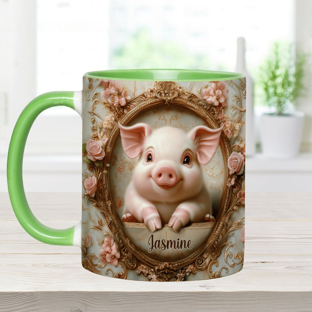 Cute Pigs - Personalized Pig Lover Accent Mug