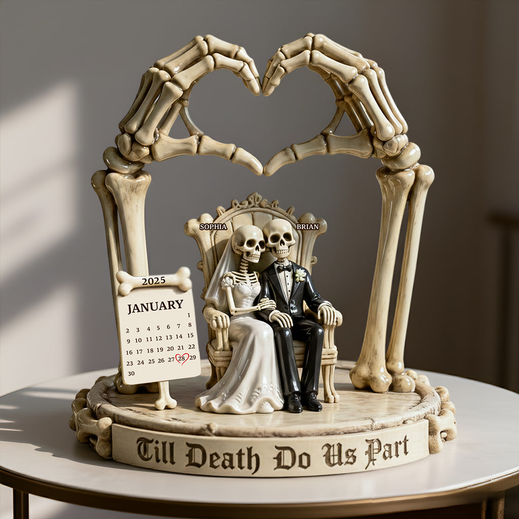 Till Death Do Us Part - Personalized Couple Custom Shaped Acrylic Plaque