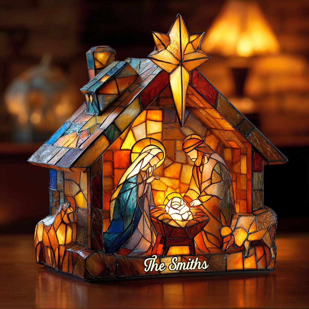 The Holy Night - Personalized Christian Acrylic LED Night Light