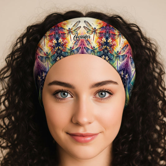 Love Dragonfly - Personalized Dragonfly Unisex Headband/ Turban