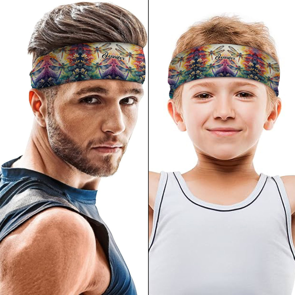 Love Dragonfly - Personalized Dragonfly Unisex Headband/ Turban