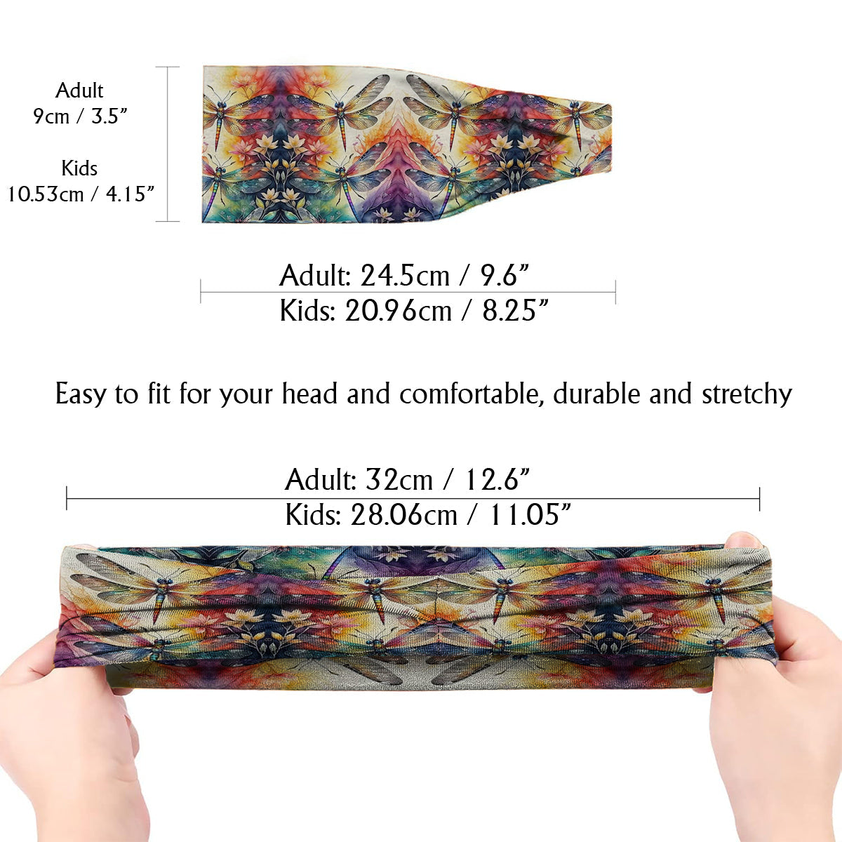 Love Dragonfly - Personalized Dragonfly Unisex Headband/ Turban