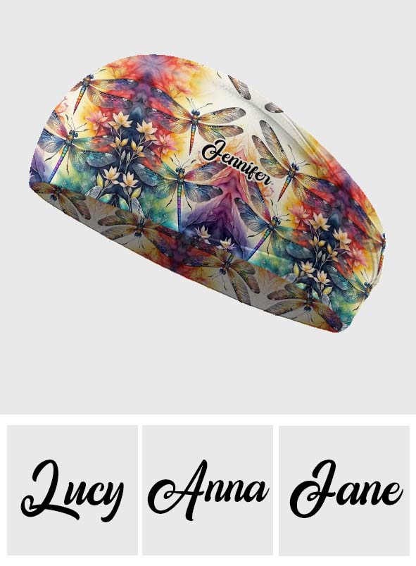 Love Dragonfly - Personalized Dragonfly Unisex Headband/ Turban