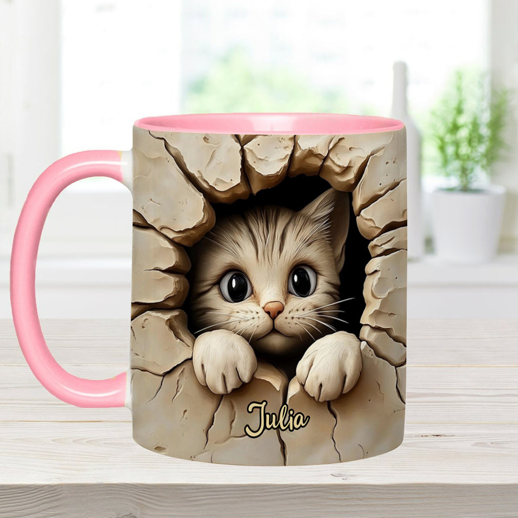 Cute Cat - Personalized Cat Accent Mug