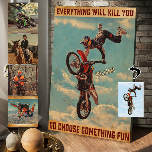 Retro Style Vintage Picture - Personalized Horse Canvas And Poster