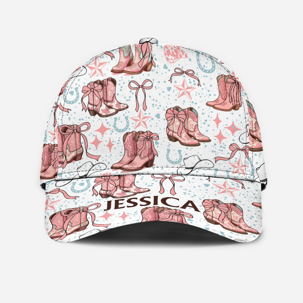 Coquette Cowgirl Boots and Bows - Personalized Cowgirl Classic Cap
