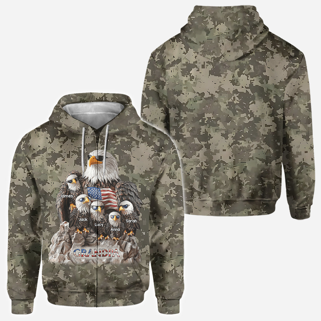 Strong Papa - Personalized Father All Over Shirt