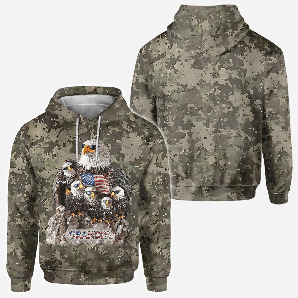 Strong Papa - Personalized Father All Over Shirt