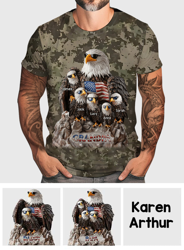 Strong Papa - Personalized Father All Over Shirt