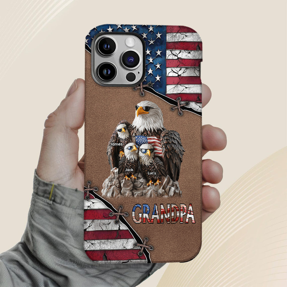 Strong Papa - Personalized Father Full Print Phone Case