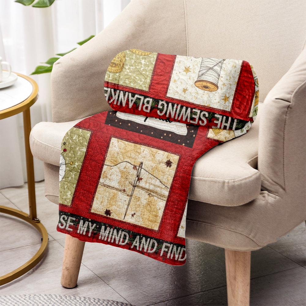 Sewing is My Therapy - Personalized Sewing Blanket