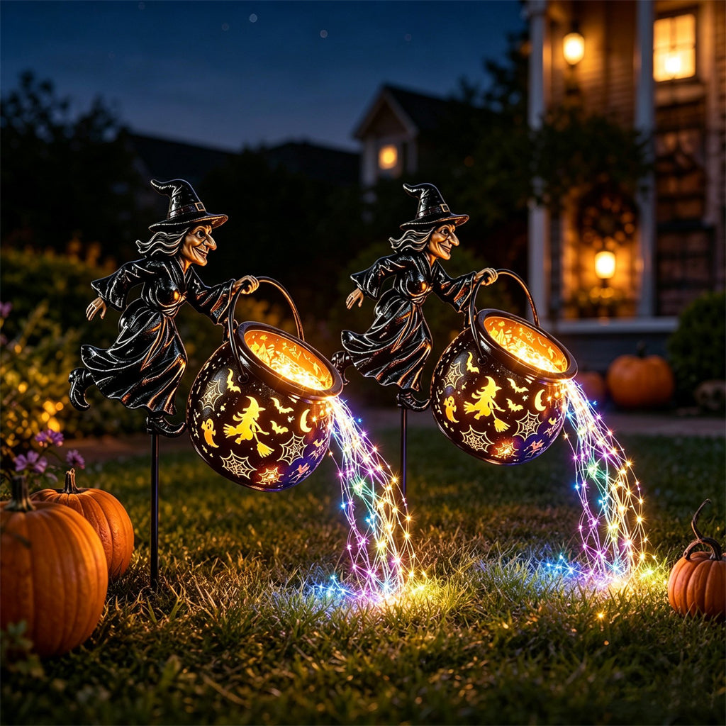 Witch Cauldron Garden Light