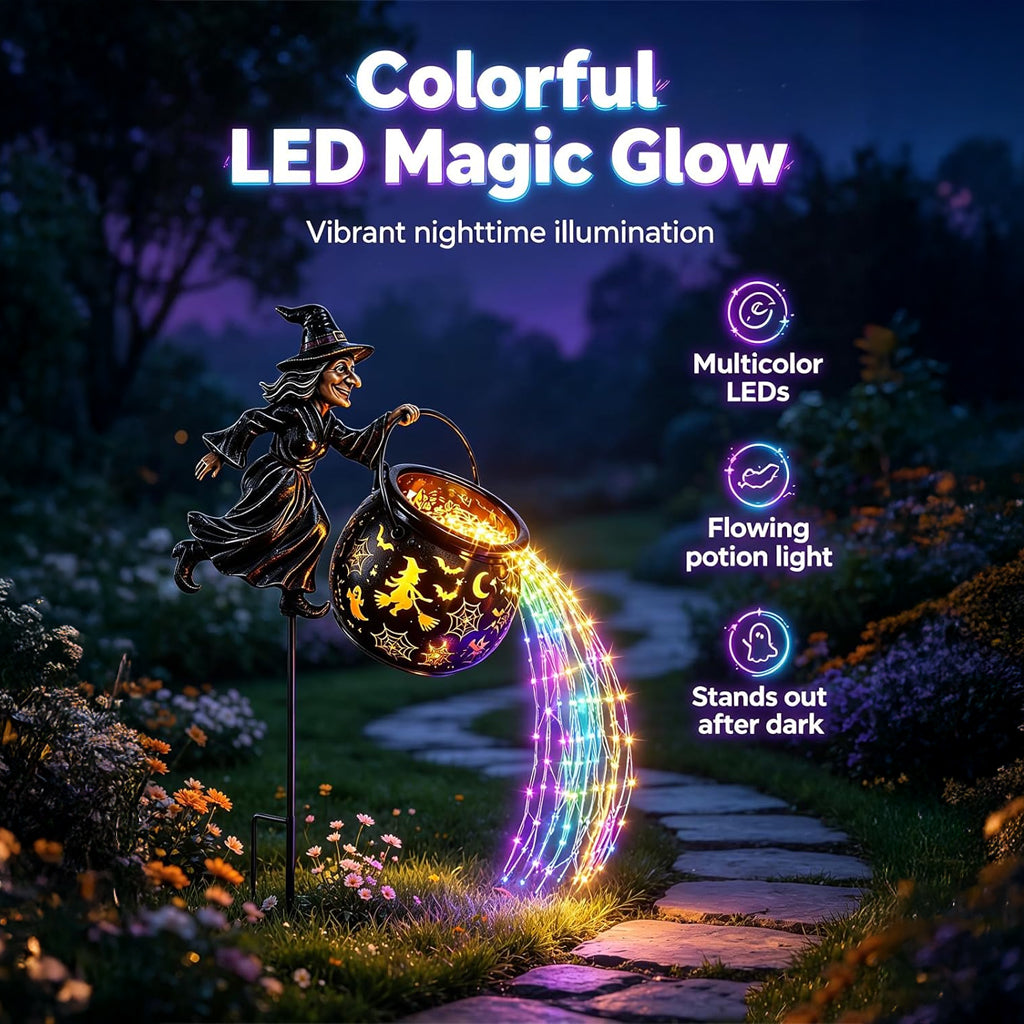 Witch Cauldron Garden Light