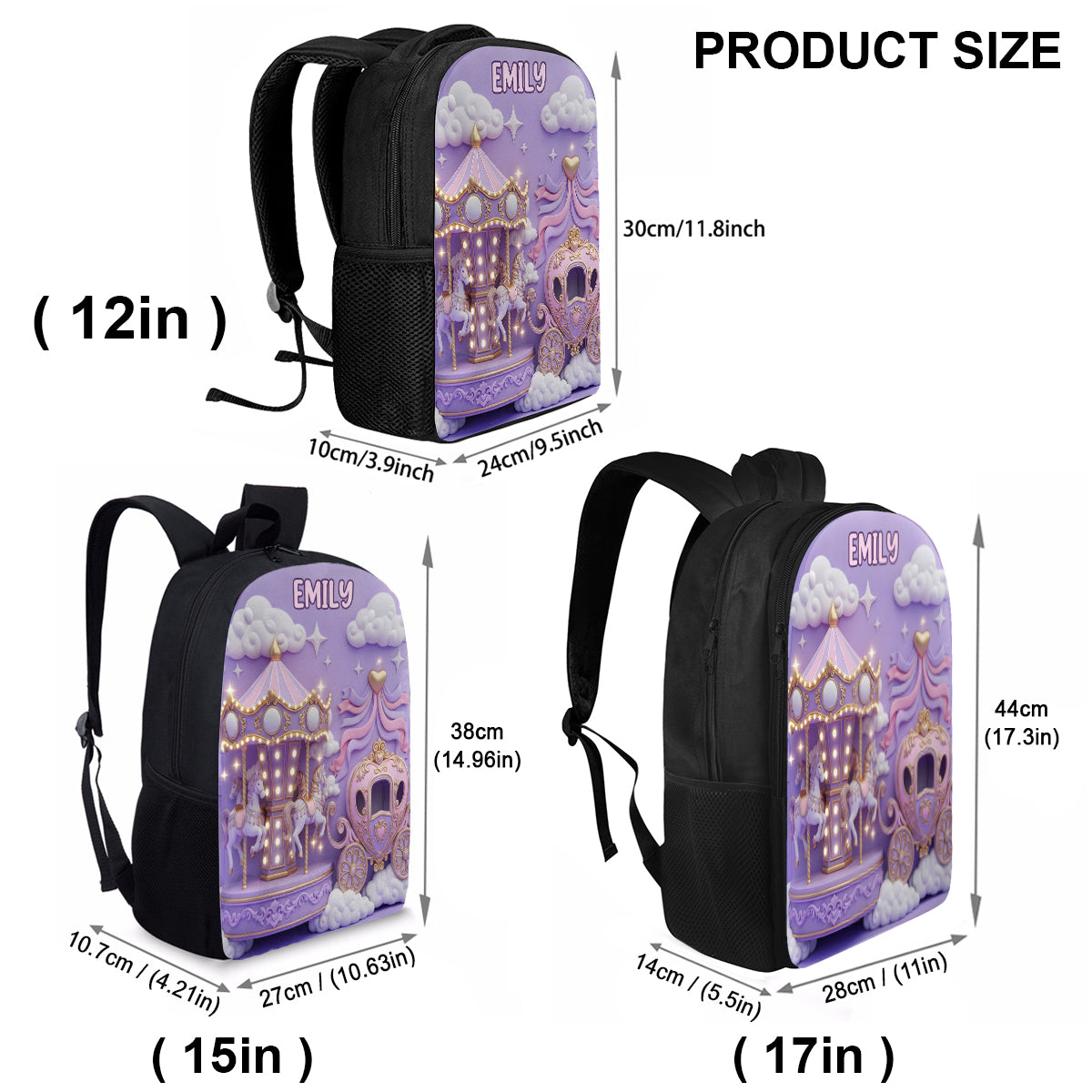 Magic Land - Gift For Daughter Granddaughter - Personalized Kid Multifunctional Backpack