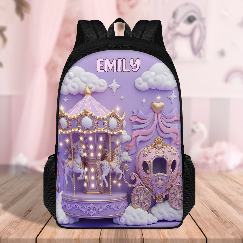 Magic Land - Gift For Daughter Granddaughter - Personalized Kid Multifunctional Backpack