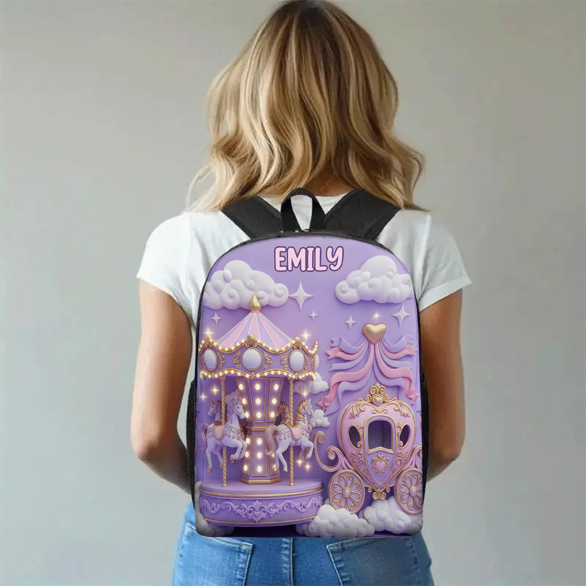 Magic Land - Gift For Daughter Granddaughter - Personalized Kid Multifunctional Backpack
