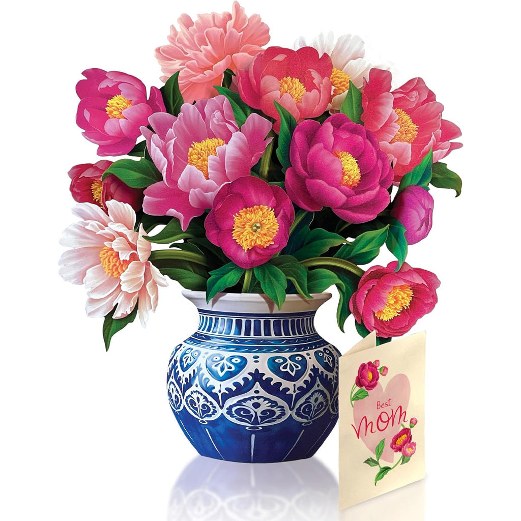 Paper Flower Bouquet Greeting Cards with Envelope