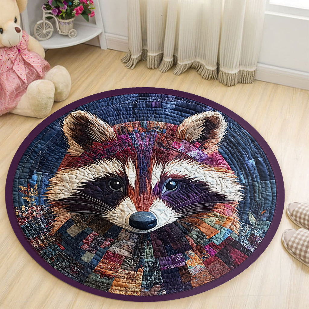 Adorable Raccoon - Raccoon Round Rug