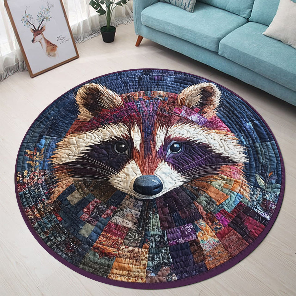 Adorable Raccoon - Raccoon Round Rug