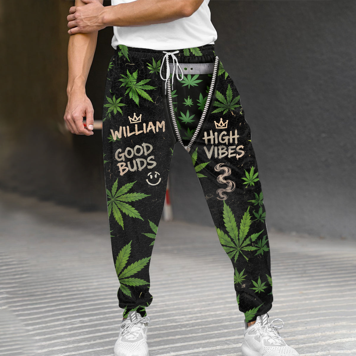 Funny Cannabis - Personalized Weed Unisex Sweatpants