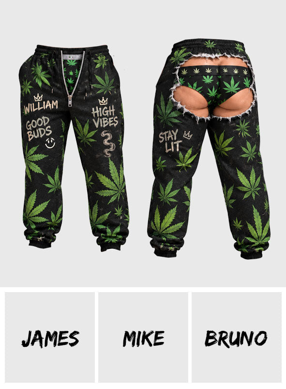 Funny Cannabis - Personalized Weed Unisex Sweatpants