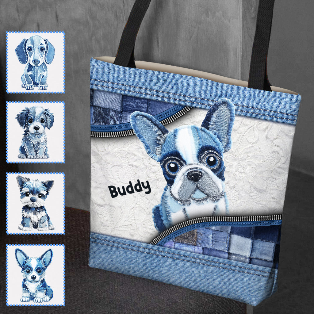 Cute Dogs - Personalized Dog Tote Bag