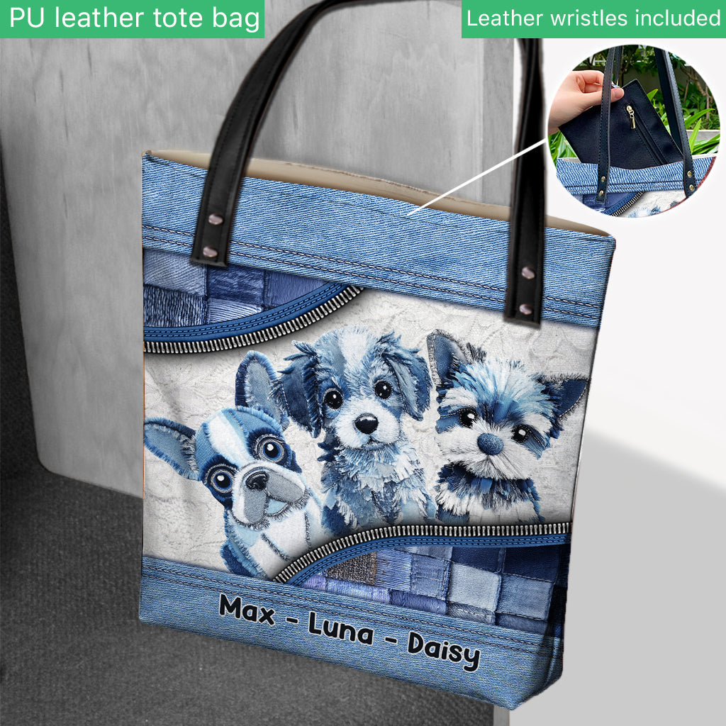Cute Dogs - Personalized Dog Tote Bag