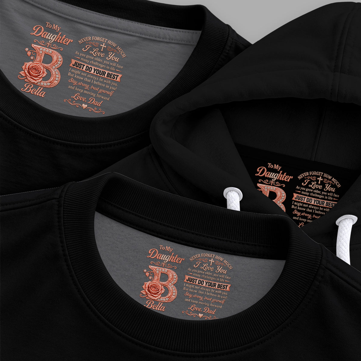 Gift For Daughter, Son - Never Forget How Much I Love You - Personalized Daughter Hidden Message Shirt