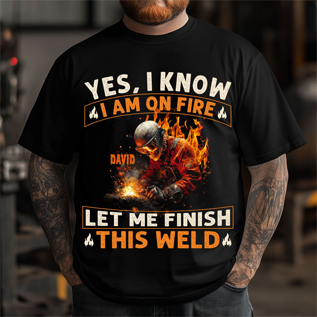 Gift For Welder Man - Personalized Welder T-shirt And Hoodie