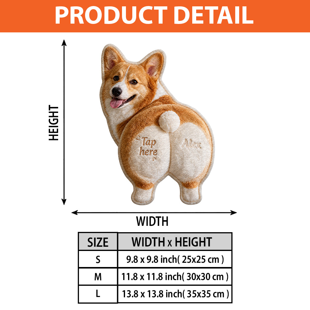 Tap Here - Personalized Dog Hand Towel