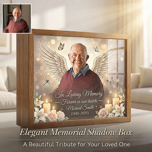 Memorial Gift - Personalized Memorial Wooden Box