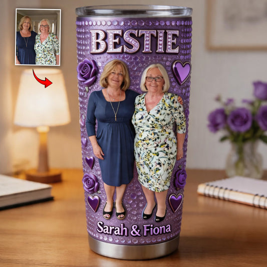 Custom Any Photo - Personalized Bestie Tumbler