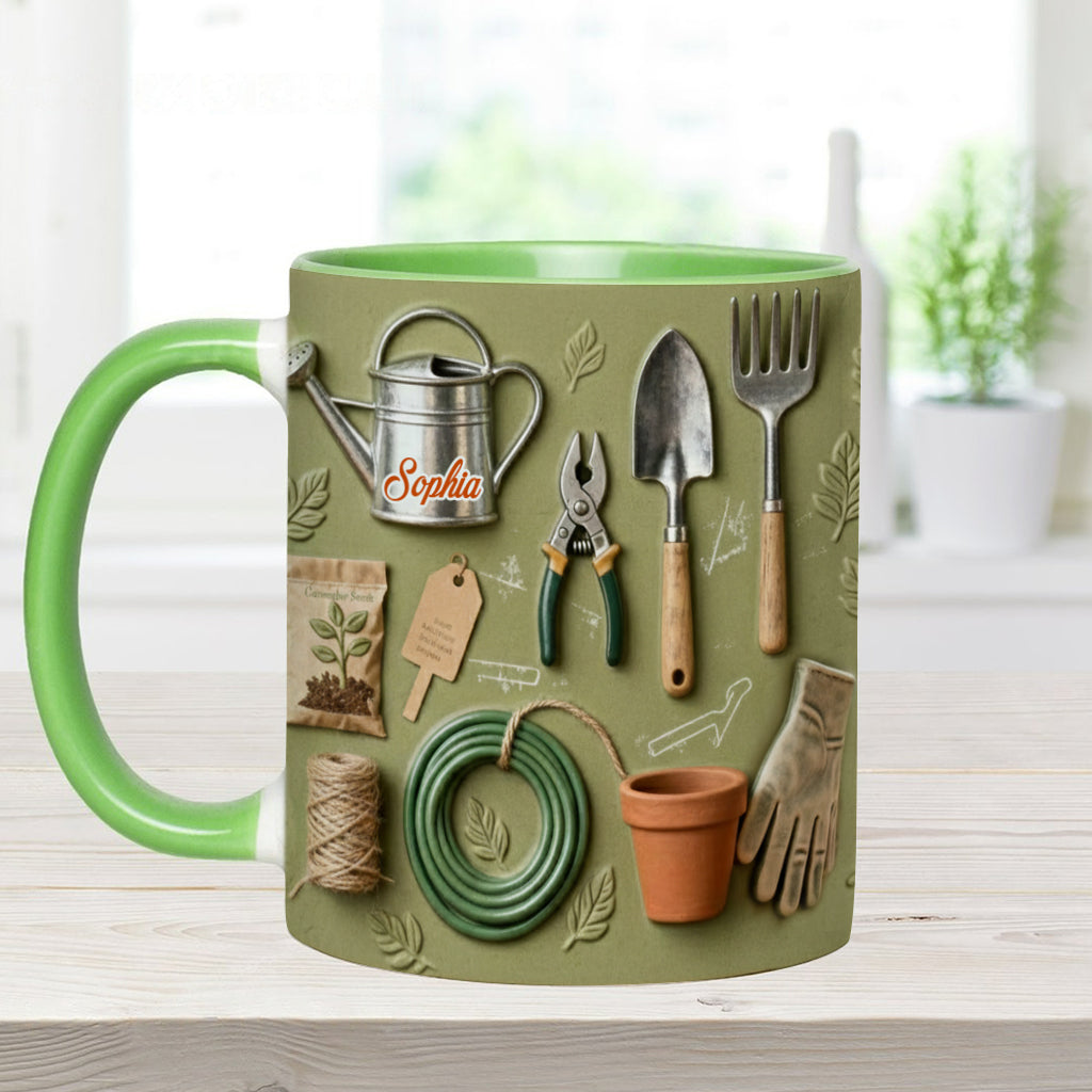 Love Gardening - Personalized Gardening Accent Mug