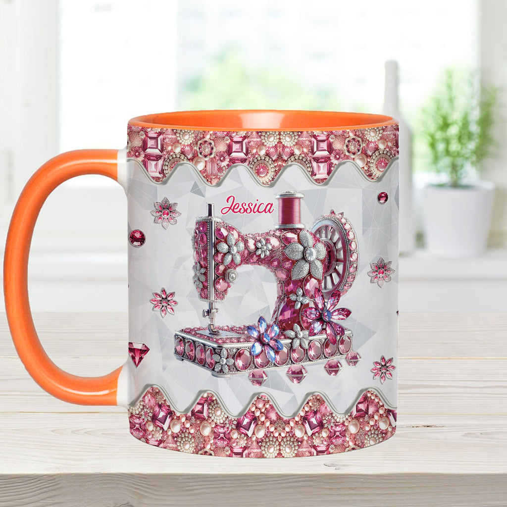 Love Sewing - Personalized Sewing Accent Mug
