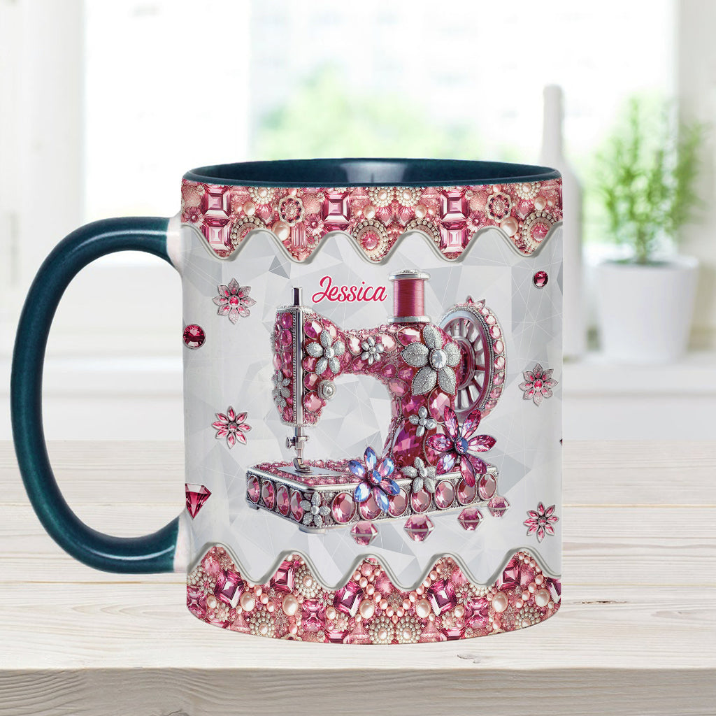 Love Sewing - Personalized Sewing Accent Mug