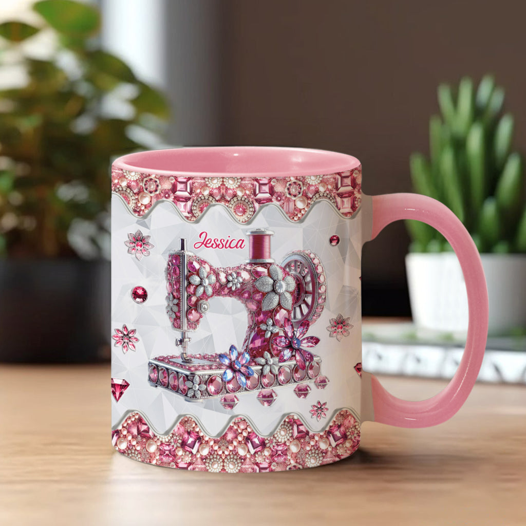 Love Sewing - Personalized Sewing Accent Mug