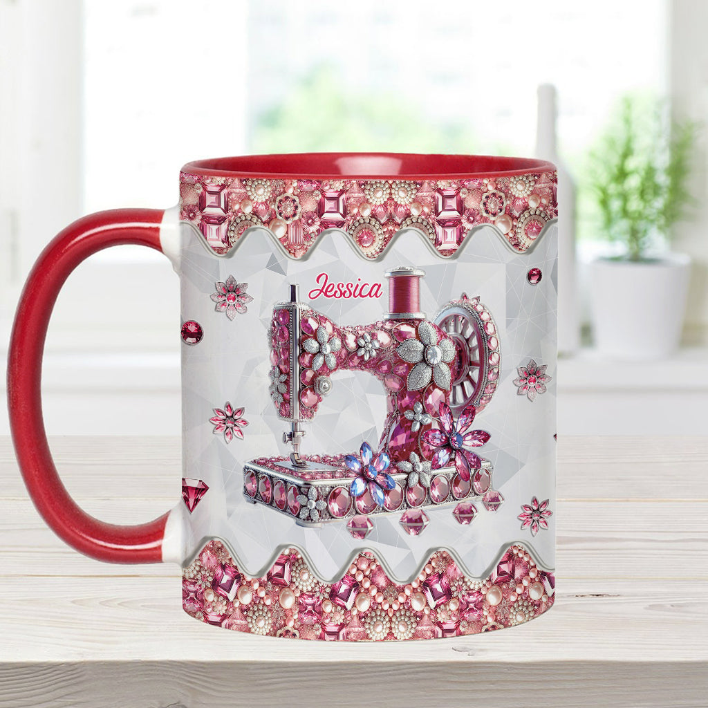 Love Sewing - Personalized Sewing Accent Mug