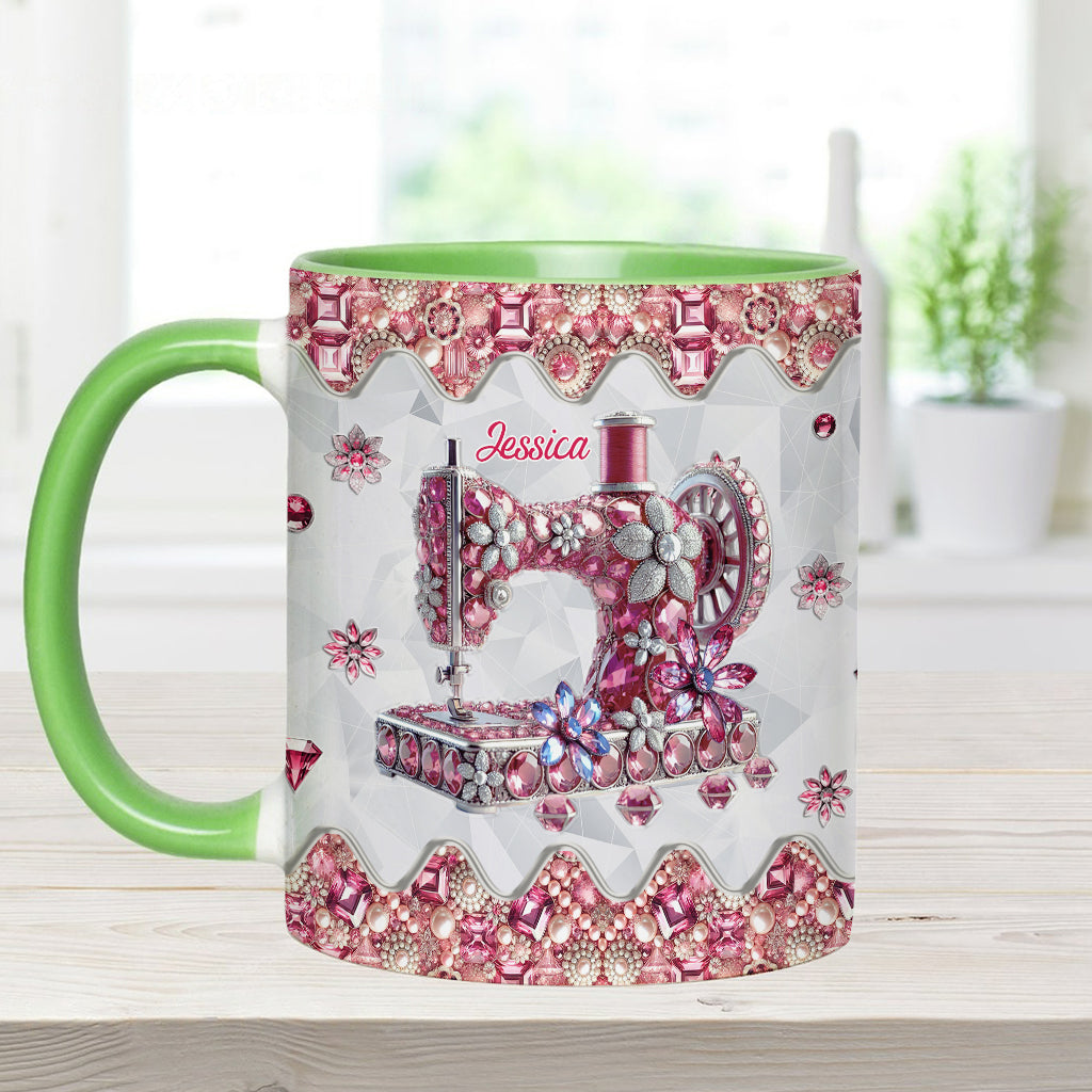 Love Sewing - Personalized Sewing Accent Mug