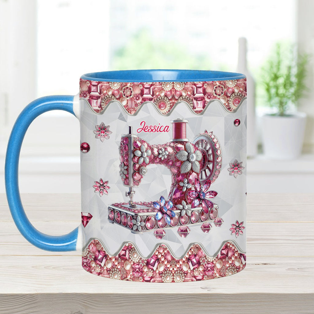 Love Sewing - Personalized Sewing Accent Mug