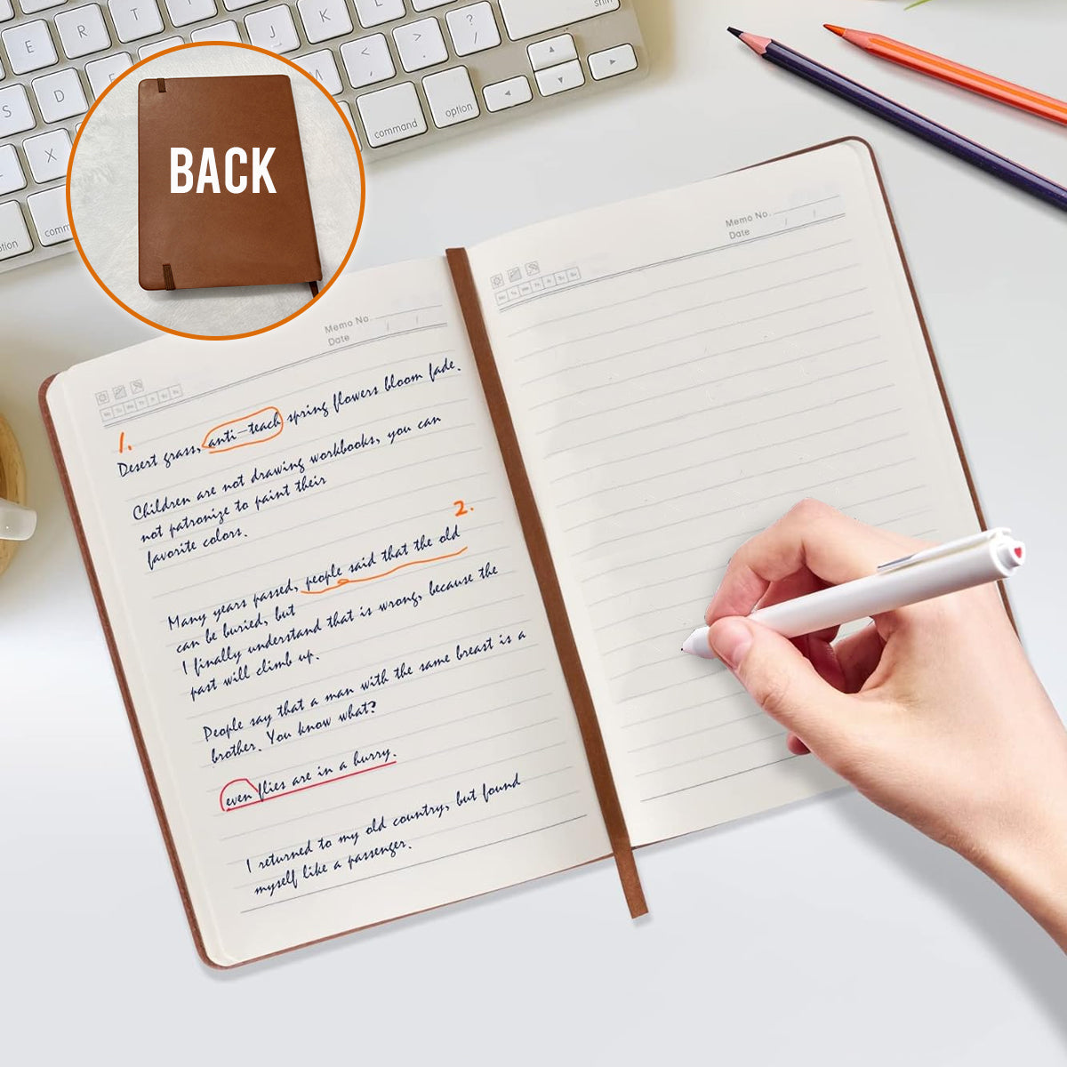 Customize Your Initial Letter - Personalized Self Love Leather Journal