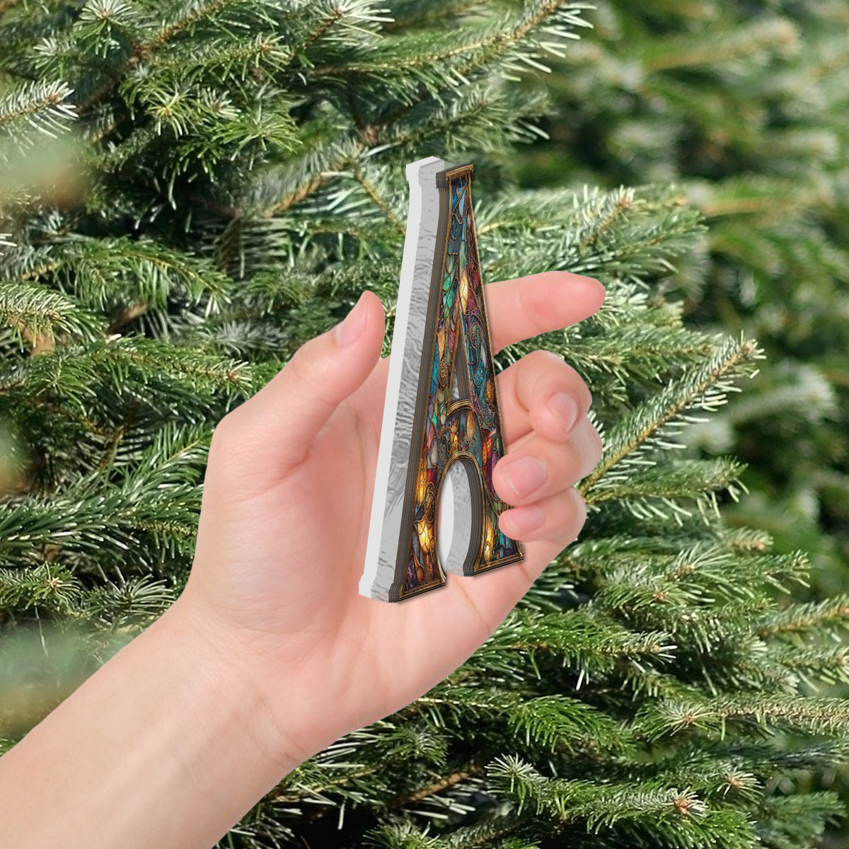 Colorful Initial - Personalized Family LED Light Ornament