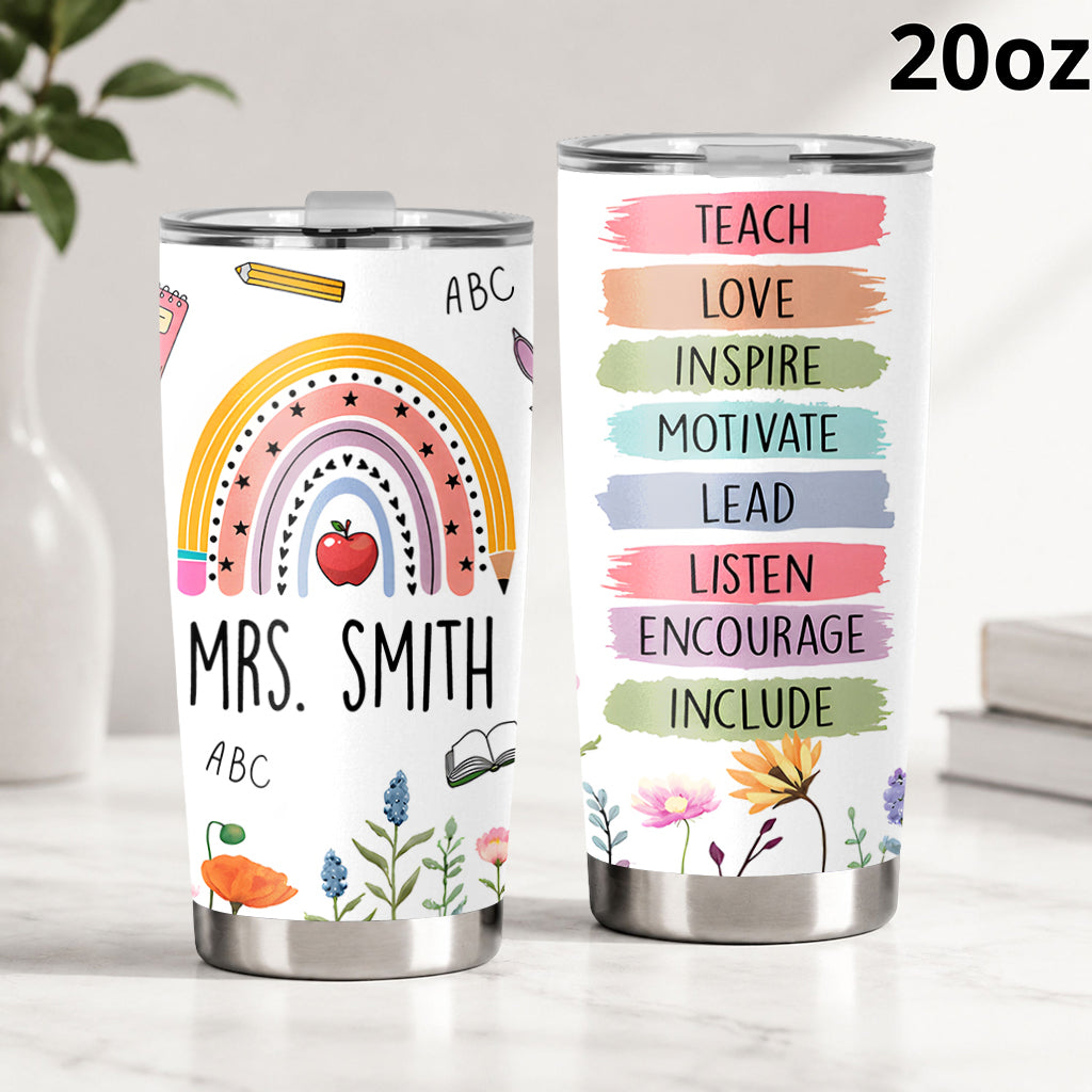 Back To School - Personalized Teacher Tumbler