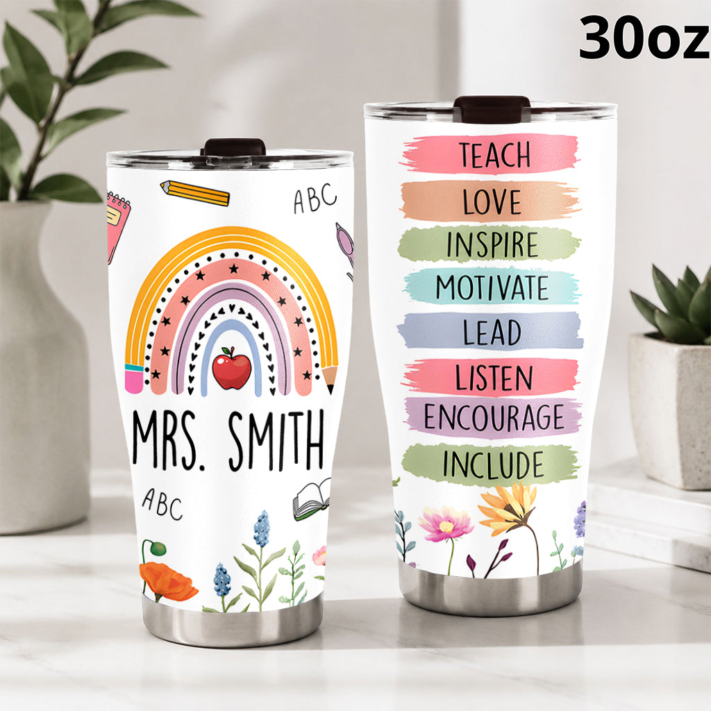 Back To School - Personalized Teacher Tumbler