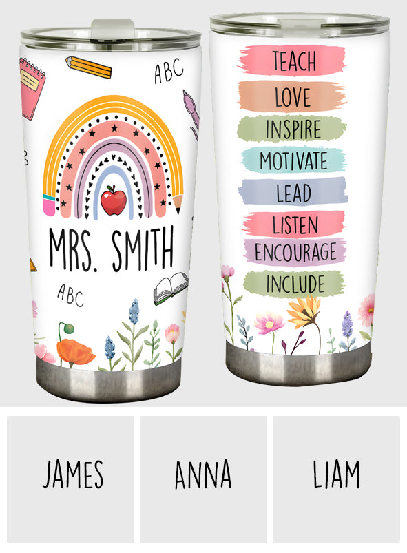 Back To School - Personalized Teacher Tumbler