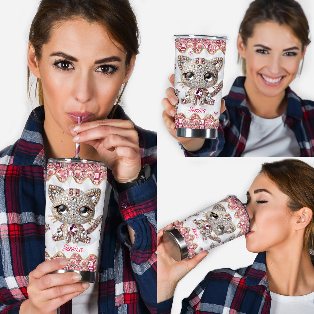 Love Cats - Personalized Cat Tumbler