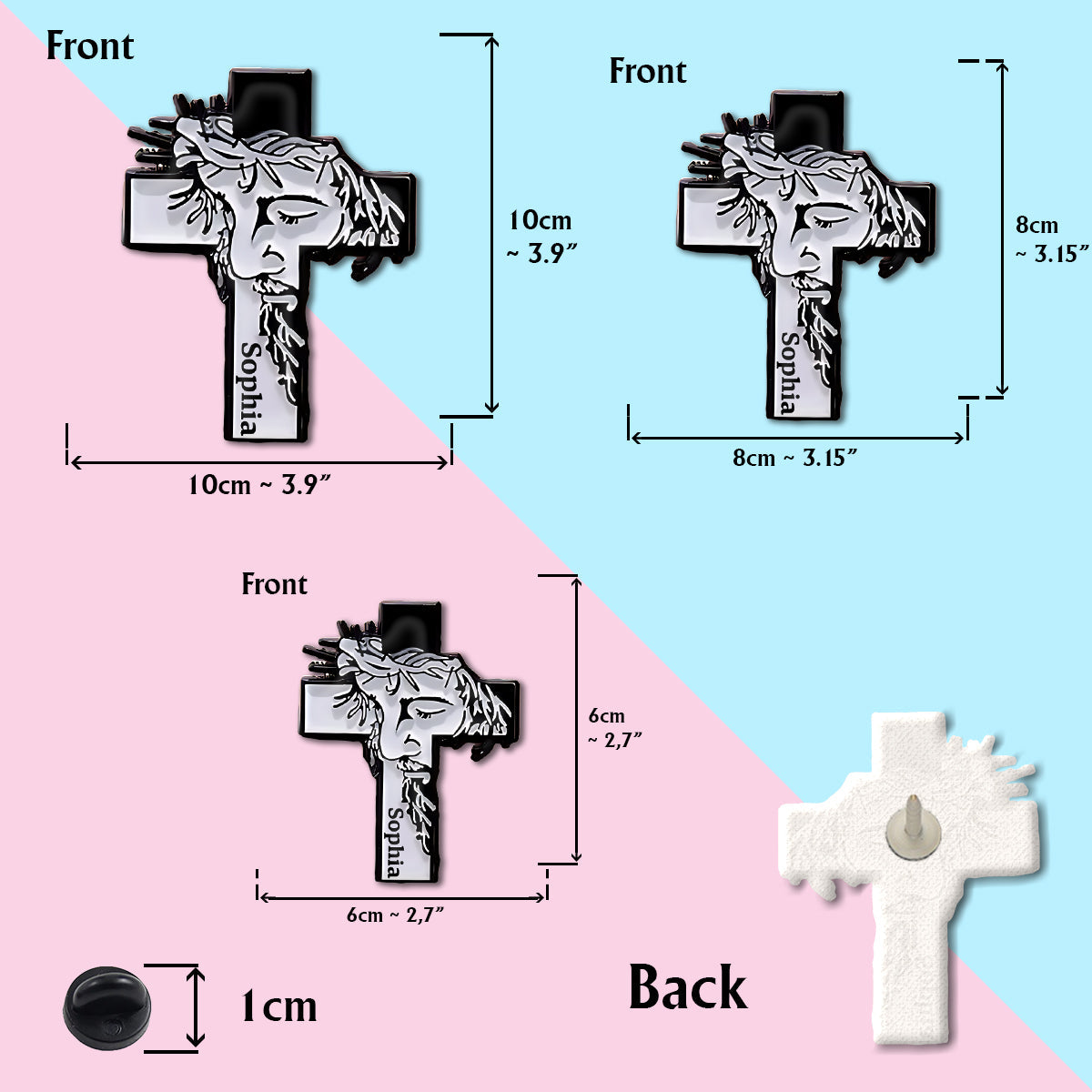 He Is Risen - Personalized Christian Pin